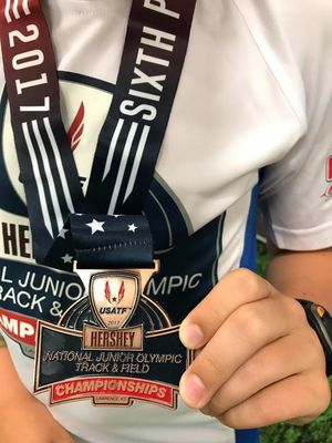 National Junior Olympic Medal (Photo: Courtesy of Robyn Travers)